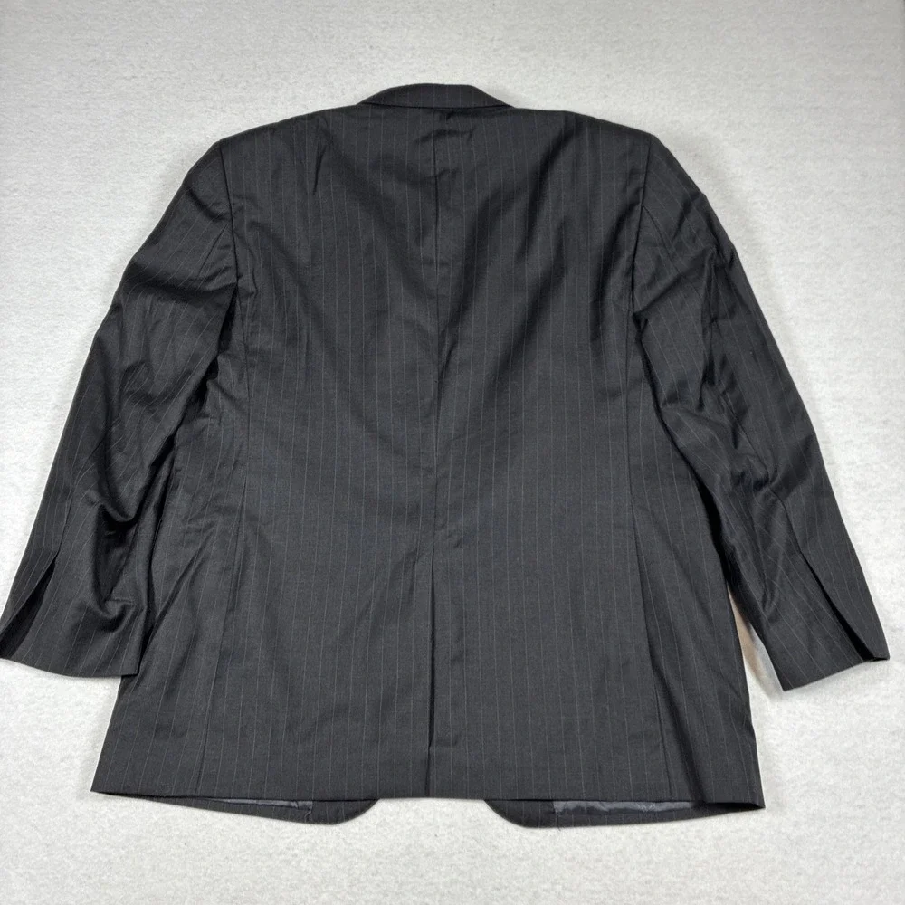 Jos. A Bank Men's Wool Charcoal Gray Pinstripe Suit 2 Piece 44R 38x33 Formal